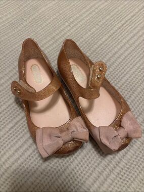 Mini Melissa size 7 glitter shoes